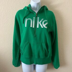 Nike Sportswear Green and Gray Hoodie